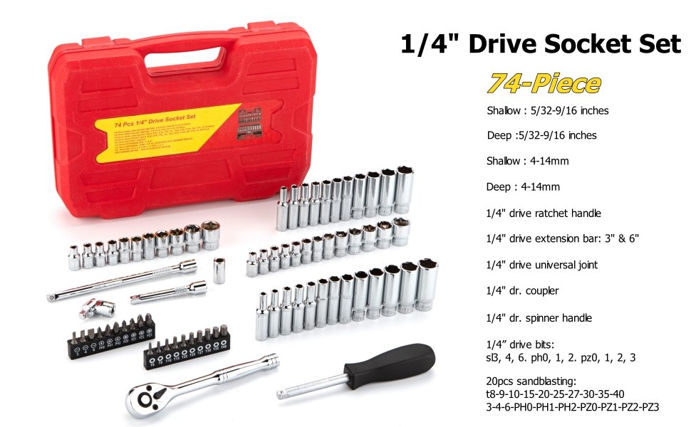 1/4“ socket set