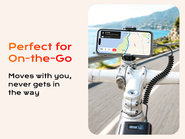 Perfect for On-the-Go:Moves with you,never gets in the way
