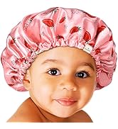 YANIBEST Baby Satin Bonnet Sleep Cap for Curly Hair - Double Layer Reversible Adjustable Silky Sa...