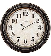 Westclox Traditional Large Wall Clock Battery-Operated Clock for Living Room, Bedroom, Office | I...