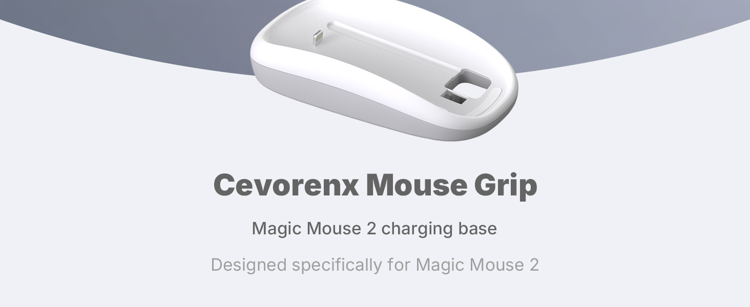 Cevorenx Mouse Grip Magic Mouse 2 charging base Designed specifically for Magic Mouse 2