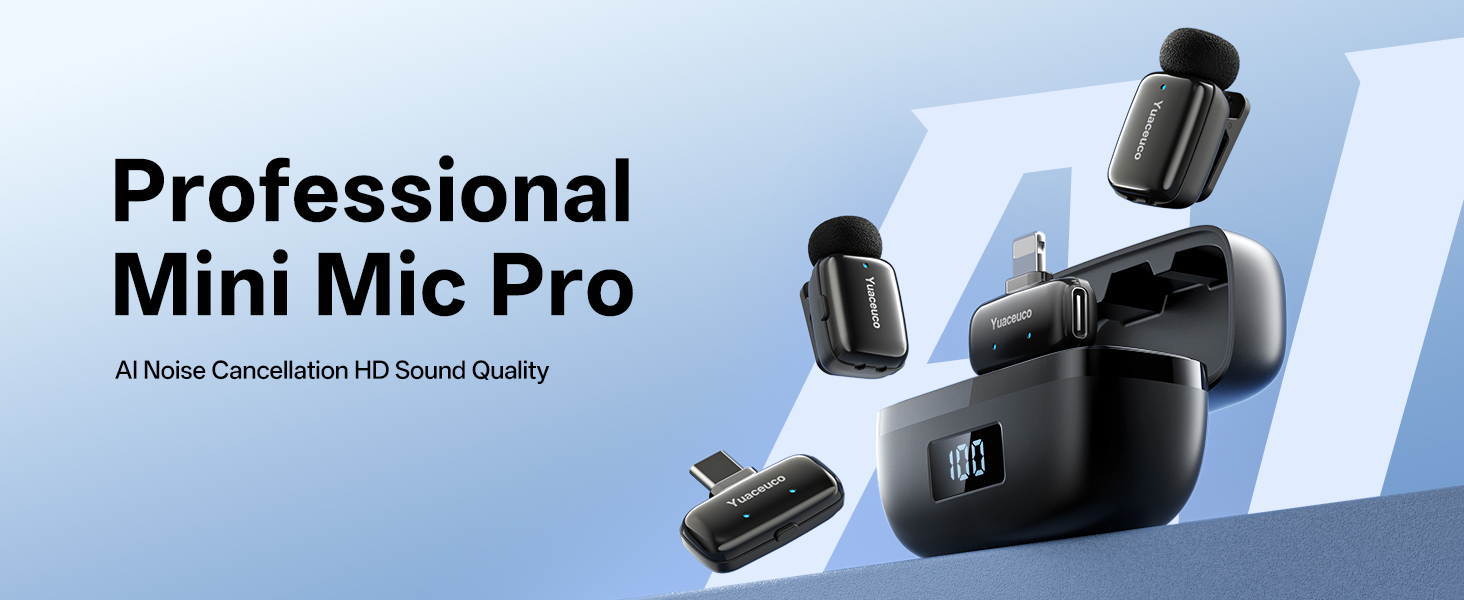 Wireless Lavalier Microphone for iPhone