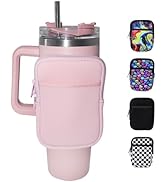 flewfun Water Bottle Bag Compatible with Stanley 30/40 oz Tumbler Accessories, Water Bottle Bag w...