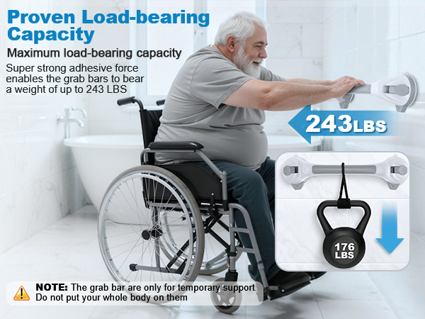 shower grab bars for seniors