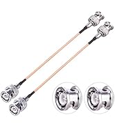 BNC Coaxial Cable RG316 BNC Male to BNC Male Coax Antenna Extension Cable 6inch(15cm) for CCTV/Ca...