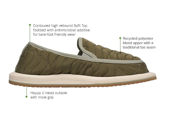 Womens slip-ons comfortable Sanuk shoes