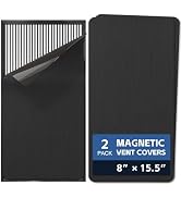 2 Pack Strong Magnetic Vent Covers 8”x15.5” Metallic Air Vent Magnet Cover for Floor Wall Ceiling...