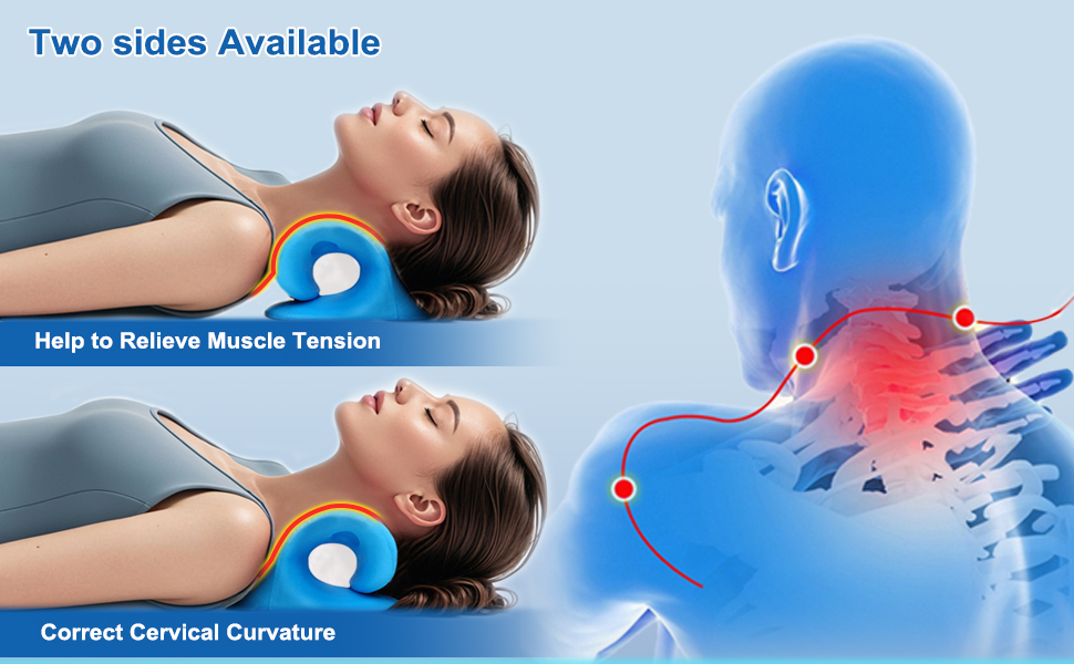 neck massager, neck pillow, neck stretcher, cervical traction device, cervical traction