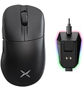 DeLUX M500 PRO Wireless Ergonomic Gaming Mouse, 58.5g Lightweight, 8000Hz Polling Rate, RGB Charg...