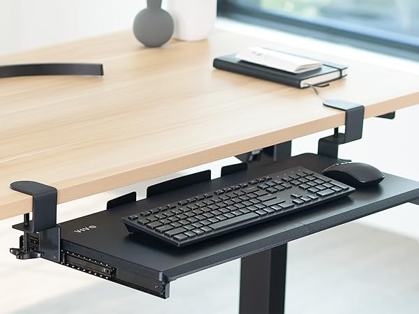 clamp on keyboard tray