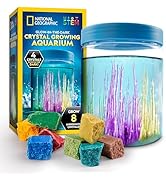National Geographic Underwater Crystal Growing Aquarium Science Kit – Grow 8 Colorful Crystals Un...