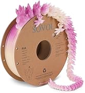 Sovol 3D Printer Photosensitive Filament Single Color Light Change PLA 1kg (2.2 lbs) Spool 3D Pri...