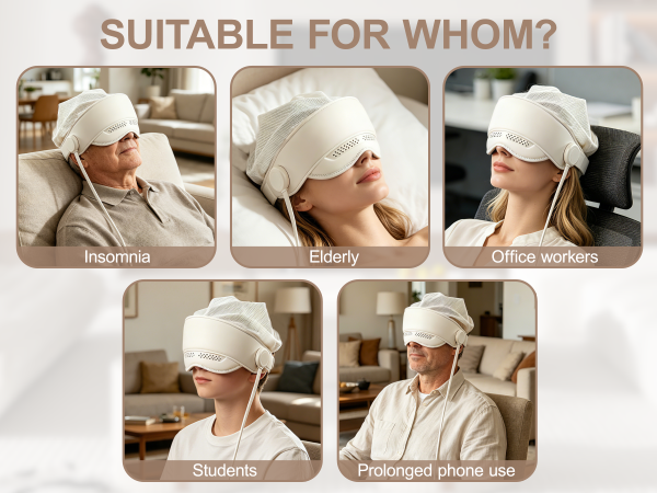 Migraine Relief Massager for Forehead,4 Massage Modes