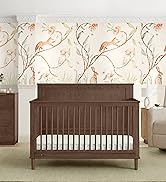 Delta Children Penelope 6-in-1 Convertible Crib - Greenguard Gold Certified, Teak Brown