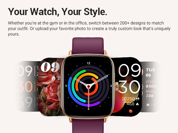 smart watches with 200 watch faces