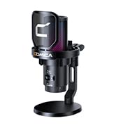 COMICA EJoy Uni USB Gaming Microphone for PC, PS4, PS5, and Mac, RGB Computer Mic for, Twitch/Str...