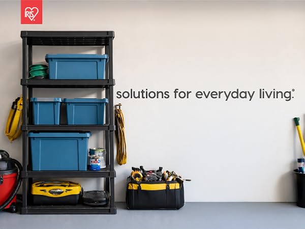 Lockable Storage Bins with Lids Heavy Duty, Stackable Containers, Garage Organizing Bins Moving Tubs