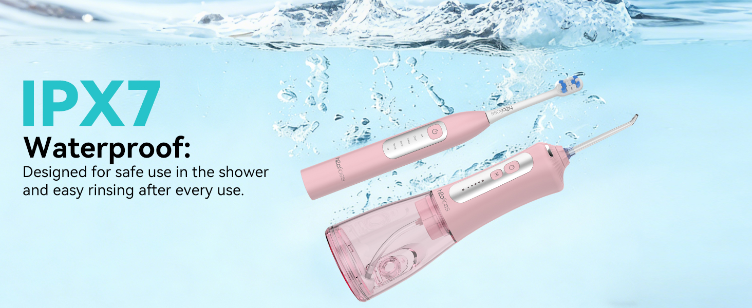 h2ofloss electric toothbrush and water flosser combo