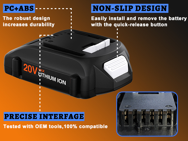 WORX 20V BATTERY