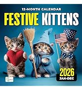 2026 Wall Calendar, Funny Cat Calendar 12 Month Planner - Big Large Wall Calendar for Office, Des...