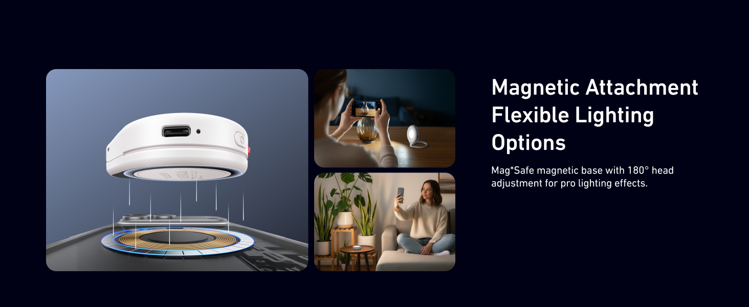 magnetic selfie light for iPhone