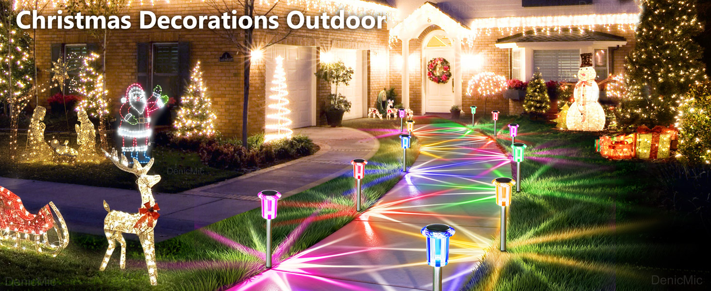 solar Christmas lights outdoor
