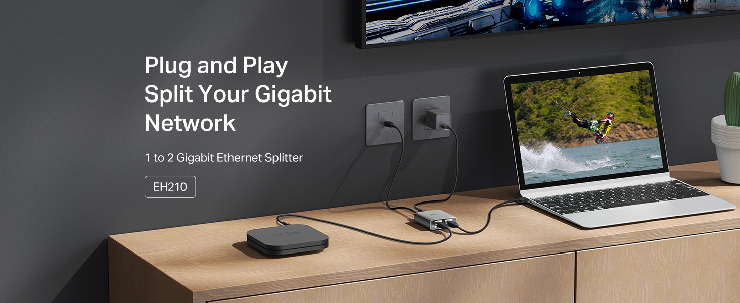 Plug and Play. Split Your Gigabit Network.