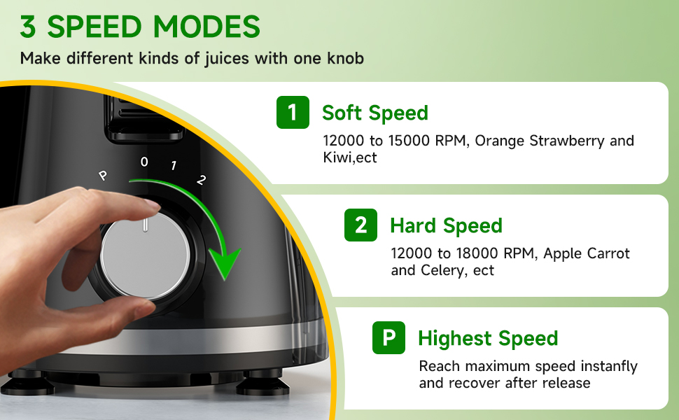 3 SPEED MODES