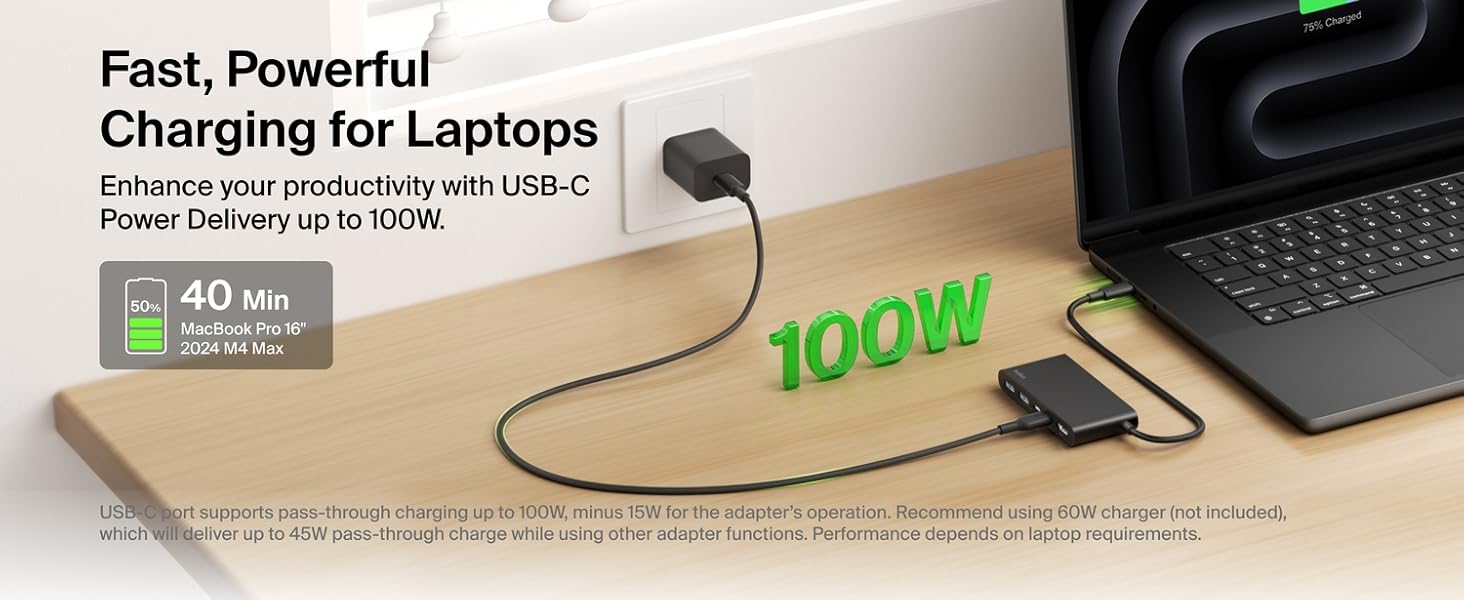 Belkin Connect 5 Port USB-C Hub with Dual USB-C Ports