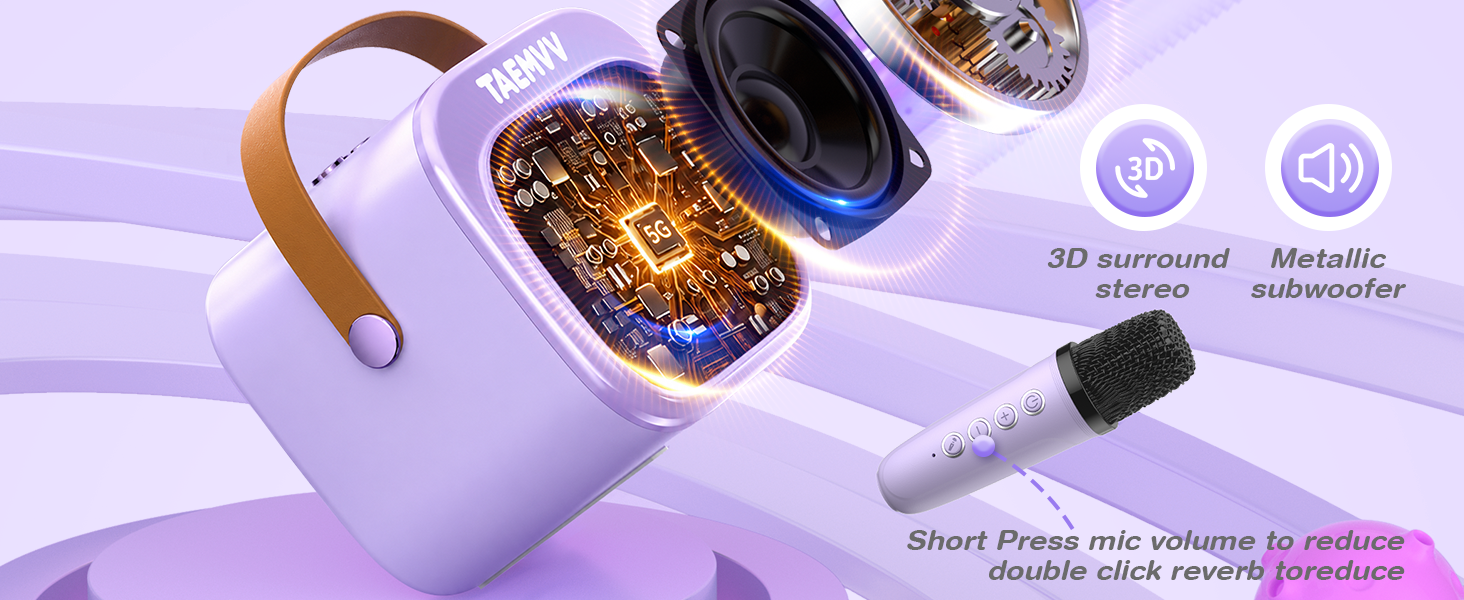 Mini Karaoke Machine for Kids