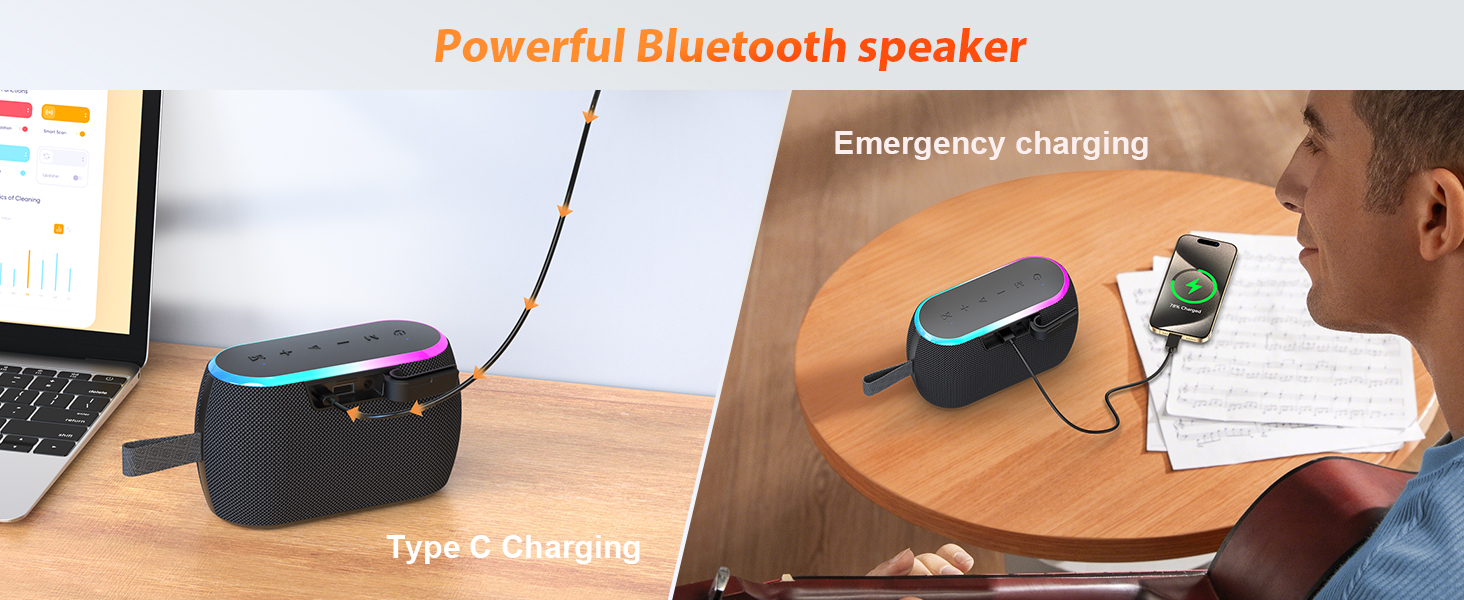 ZICOROOP Bluetooth Speakers