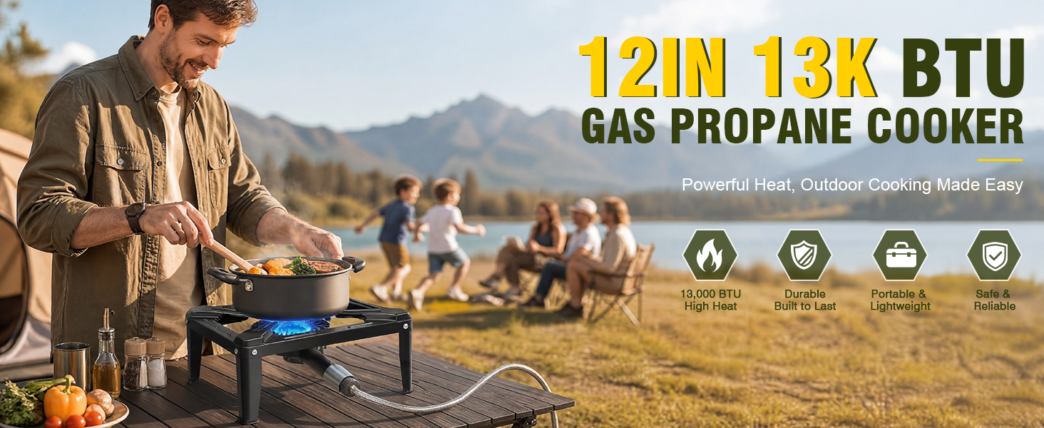 13K BTU GAS PROPANE COOKER