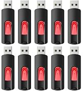 RAOYI 10Pcs 4GB USB Flash Drives Slide Retractable Memory Stick Bulk USB 2.0 Thumb Drive Jump Dri...