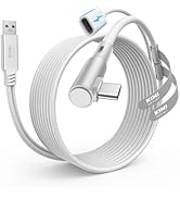 KIWI design Link Cable with Charging 16FT Compatible with Meta Quest 3S/3/2/Pro/Pico 4 Accessorie...