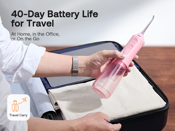 40-Day Battery life for travel