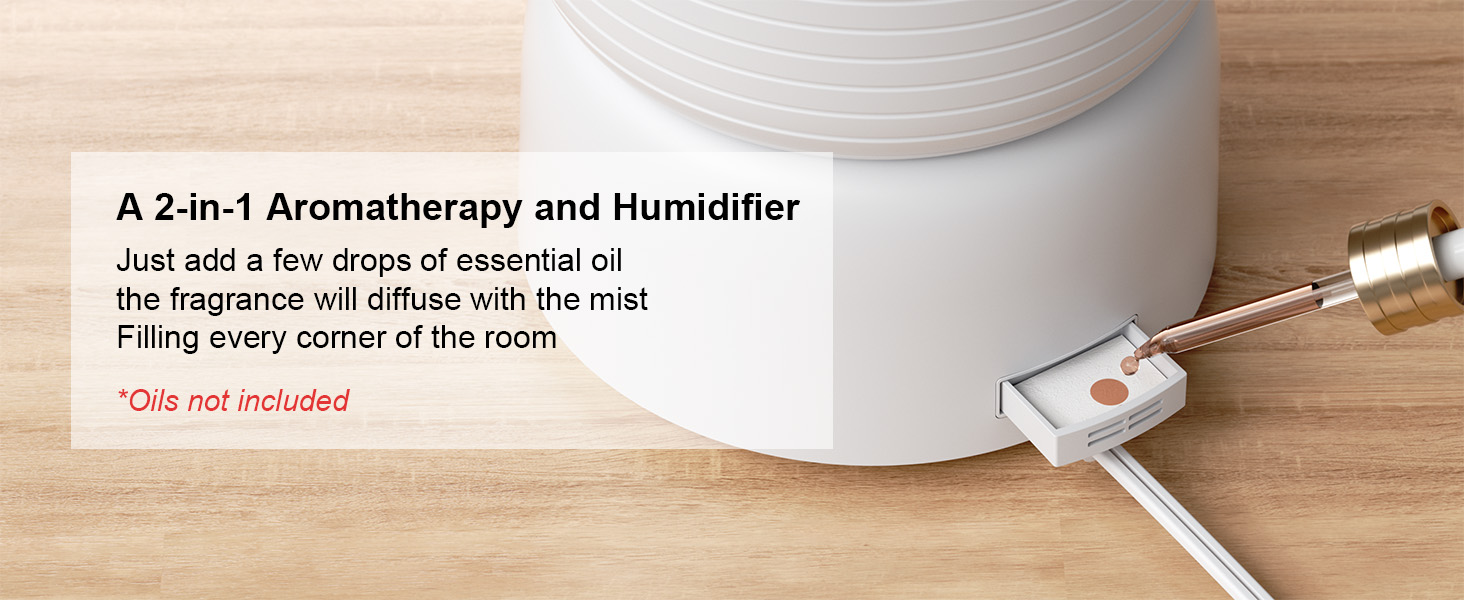humidifier with Essential Oil Diffuser