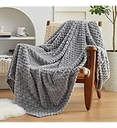 EXQ Home Fleece Throw Blanket for Couch or Bed - 3D Imitation Turtle Shell Jacquard Decorative Bl...