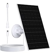 VUEBEE 7W Solar Panel Compatible with Eufycam, USB-C Solar Charger for 5V Battery Cameras, IP66 W...