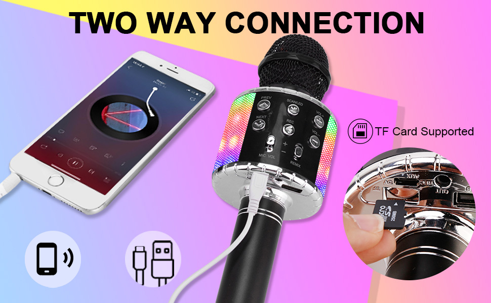 BlueFire Bluetooth 4 in 1 Karaoke Wireless Microphone