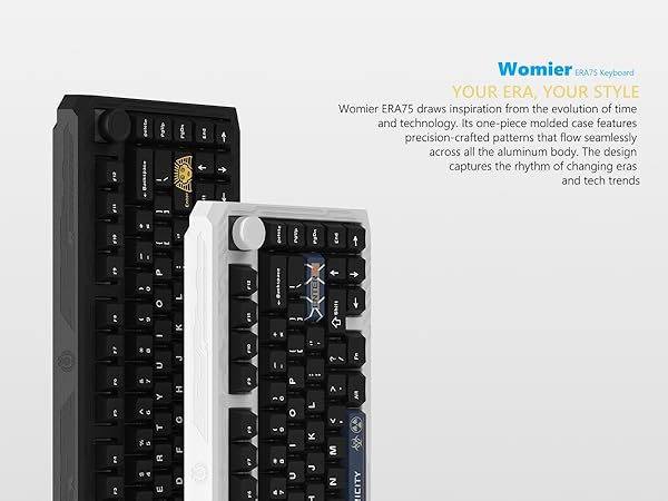 75% Wireless Keyboard with Knob Full Aluminum, VIA/QMK Custom Mechanical Keyboard