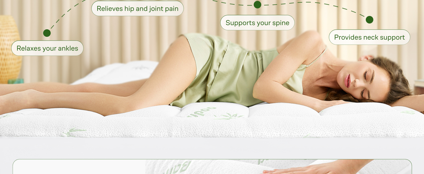 bamboo mattress topper