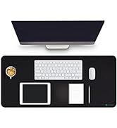 Black Shark Gaming Mouse Pad Desk Mat (35.4" × 15.8" × 0.15") Thick Extended Mousepad Non-Slip Sp...