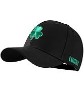 St Patricks Day Hat, Shamrock Baseball Cap for Men &amp; Women, Lucky Hat, Adjustable Fit, Irish Clov...