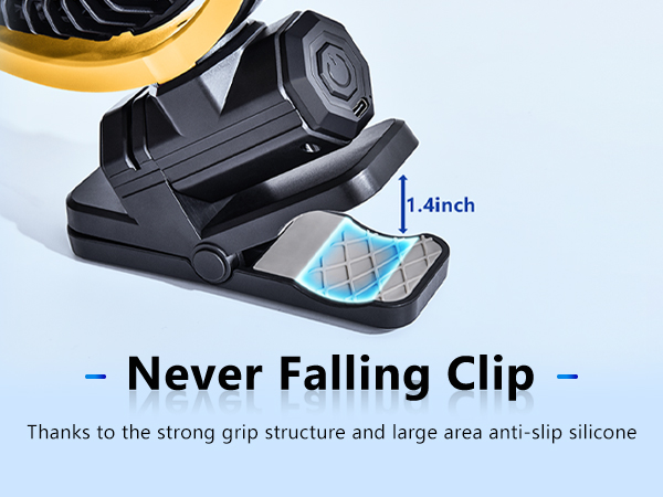 Portable Car Fan Rechargeable for SUV Van RV Pickup Truck Camping Desk Bed Stroller Baby Crib