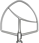 Stainless Steel Flat Beater for KitchenAid 5Plus-6Qt Bowl-Lift Stand Mixer, Paddle Attachment for...