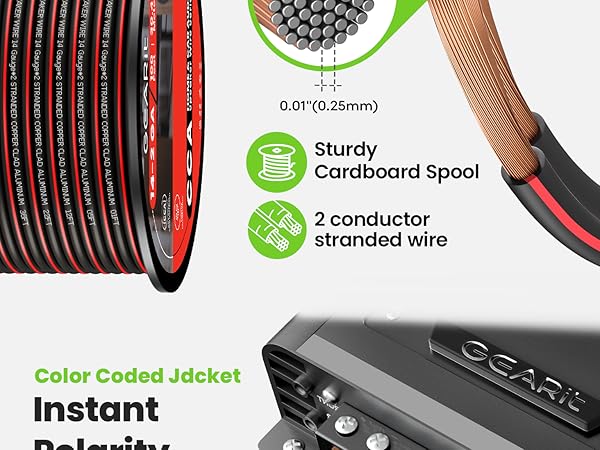 speaker wire 14 gauge 100 ft
