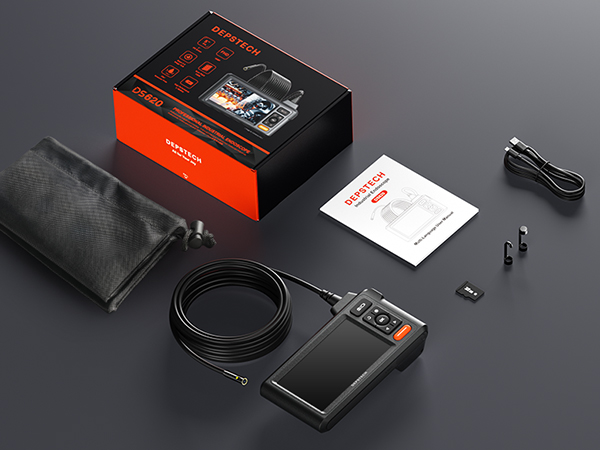 Endoscope Camera with Lights Snake Inspection Scope Camera Industrial Borescope
