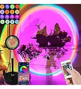 Sunset lamp Projector, Sunset Projection lamp. 6W LED 180 Degree Rotating Wireless App Control an...