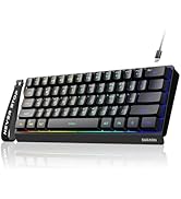 SEUNKWANG EWEADN F61 60% Gaming Keyboard Wired, RGB Backlit Membrane Gaming Keyboard with Pbt Key...
