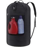F-color Laundry Bag Backpack 75L - Large Capacity Laundry Backpack with Comfort Straps, Mesh and ...